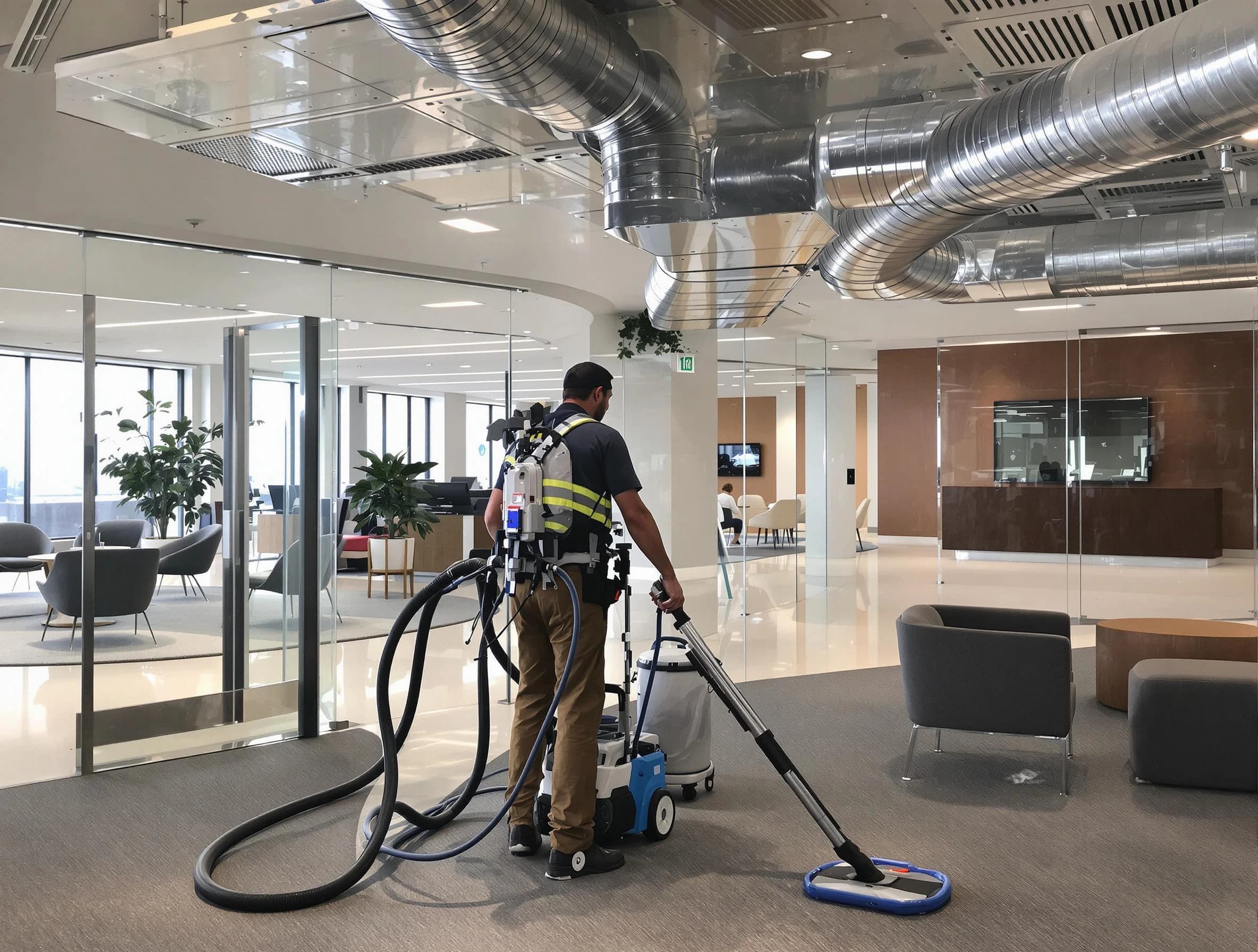 Commercial duct cleaning service by Bluffdale Air Duct Cleaning in Bluffdale