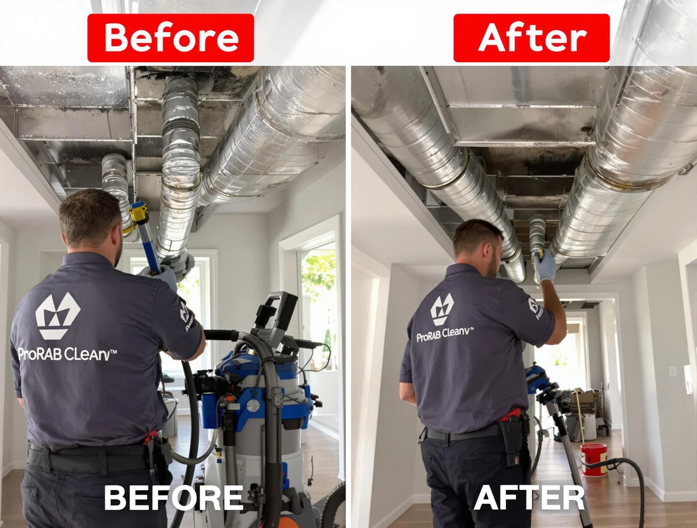 Bluffdale Air Duct Cleaning expert performing thorough residential duct cleaning in a Bluffdale home