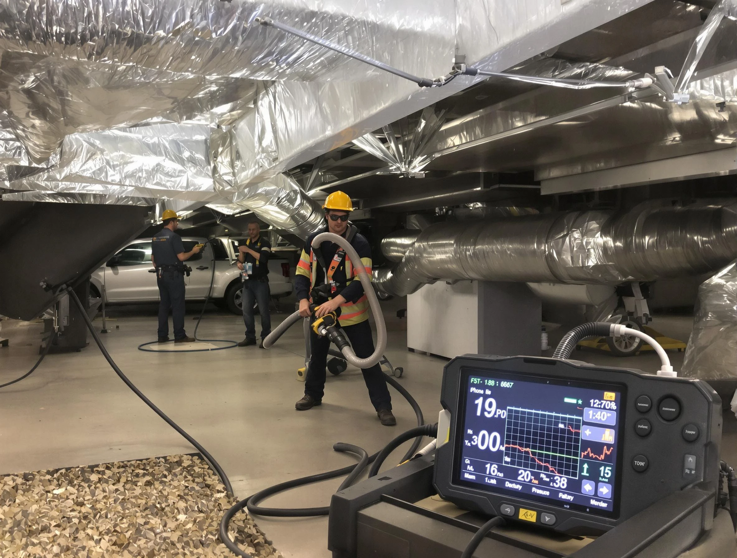 Professional negative pressure duct cleaning by Bluffdale Air Duct Cleaning in Bluffdale